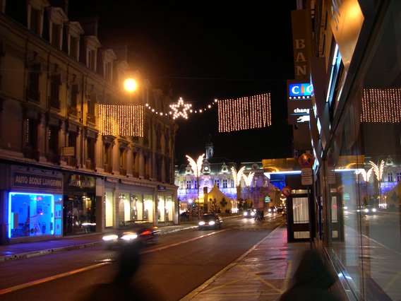  illuminations de noël 2004 dans le centre-ville de Troyes